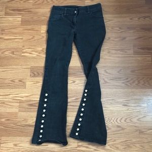 Lip service button down side jeans